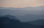 Evening haze on the Massif du Canigou, Pyrnes-Orientales. (28kb)