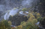 Rain and mist on the Route des Grandes Alpes, near Saint-Martin Vsubie. (116kb)