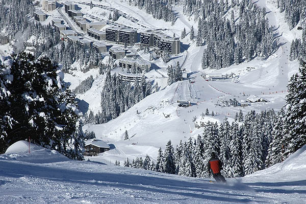 An exhilarating run down to Flaine village.