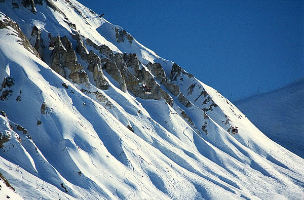 Some of La Plagne's hors-piste terrain.