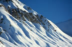 Some of La Plagne's hors-piste terrain. (97kb)