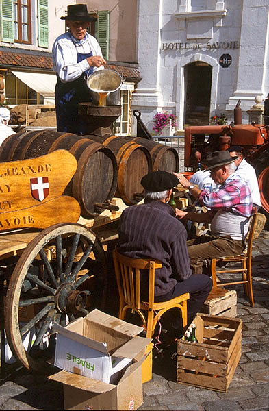 A scen from the Festival de la Transhumance, Annecy, Haute-Savoie.