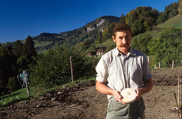 Jean-Claude Bouchex, AOC Reblochon producer in Flumet St Nicolas, Savoie.