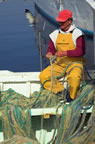 Mending nets in Marseille. (93kb)