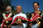 Master chef Paul Bocuse, in Napolonic attire, at the Chteau de Vizille. (83kb)